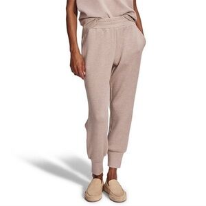 Varley Slim Cuff pant beige tan light jogger large l taupe